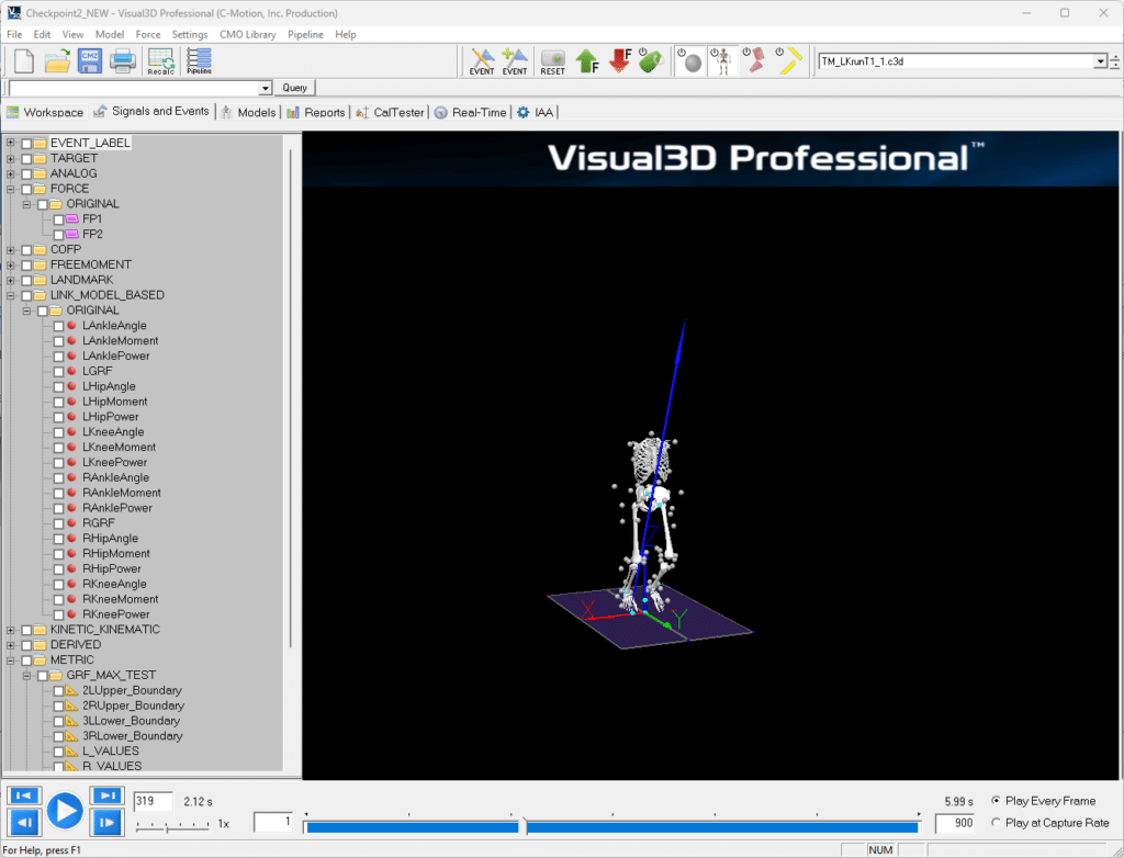 Visual 3D software